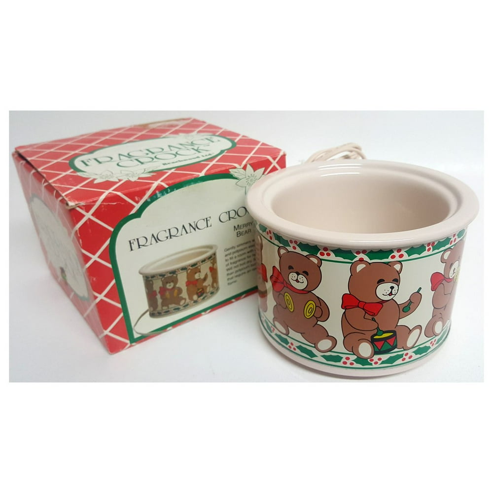 Fragrance Crock Merry Bear Potpourri Simmer Pot Electric