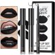 thumbnail image 1 of Lápiz labial líquido mate negro 3 en 1 Juego de delineador de labios y lápiz labial negro Brillo de labios mate Brillo de labios de terciopelo hidratante de larga duración Set de regalo de maquillaje, 1 of 5