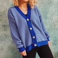 thumbnail image 5 of Aoochasliy Womens Sweaters Clearance Pullover Cardigan V-Neck Long Sleeve Autumn Cardigan Blouse Button Pullver Tops, 5 of 5