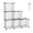 Silver Gray-6 Cube, variant on 6 Cube Silver Gray Metal Grid Modular Storage Bookcase