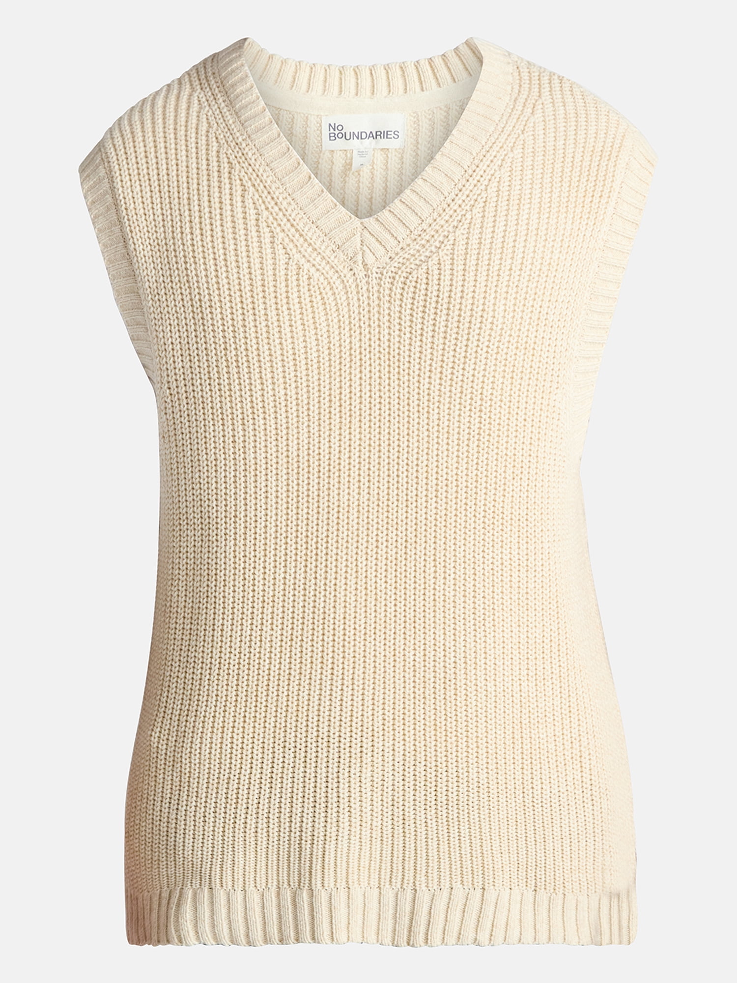 No Boundaries V Neck Marled Vest, Men's & Big Men's
