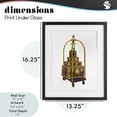 thumbnail image 4 of Stupell Industries Eclectic Glam Hotel Luggage Black Framed Print Under Glass, 13 x 16, by Ziwei Li, 4 of 8