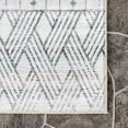 thumbnail image 2 of nuLOOM Codi Moroccan Banded Machine Washable Indoor/Outdoor Area Rug, 5' x 8', Green, 2 of 8