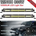 thumbnail image 2 of 2x Fit For Audi BMW Ford Hummer Hyundai LED Lighr Bar 12 Inch 78W Spot Flood Combo LED Work Light White Head Lamp, 2 of 10