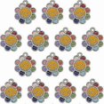 thumbnail image 3 of 30 Pieces Enamel Flower Daisy Smile Happy Face Jewelry Making Craft Diy Decor For Kids Girls Fairytale Style Banmo, 3 of 4