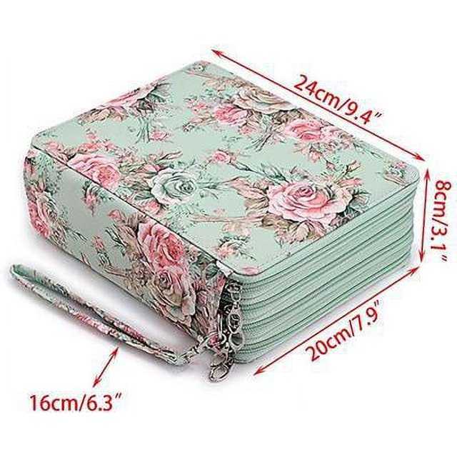 Estuche multifuncional para lápices de PU con 120 bolígrafos de colores