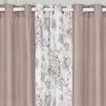 thumbnail image 4 of 10 Piece Floral Printed Microfiber Bedspread Set with Matching Curtains in Soft Neutral Vintage Bloom Design,King, 4 of 4
