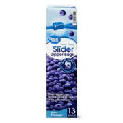 Great Value Freezer Guard Slider Zipper Gallon Freezer Bags, 13 Count