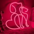 thumbnail image 4 of UPONRAY Dog and Cat Neon Signs, 11.8"*13" Dimmable & USB-Powered LED Neon Light, Stylish Wall Decor for Bedroom, Party, Game Room, Pet Store, Bar, 4 of 11