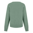 thumbnail image 5 of successthop V Neck Sweaters for Women Casual Oversized Plus Size Clothes Ribbed Cuffs Long Sleeve Knitwear Solid Tops, 5 of 5
