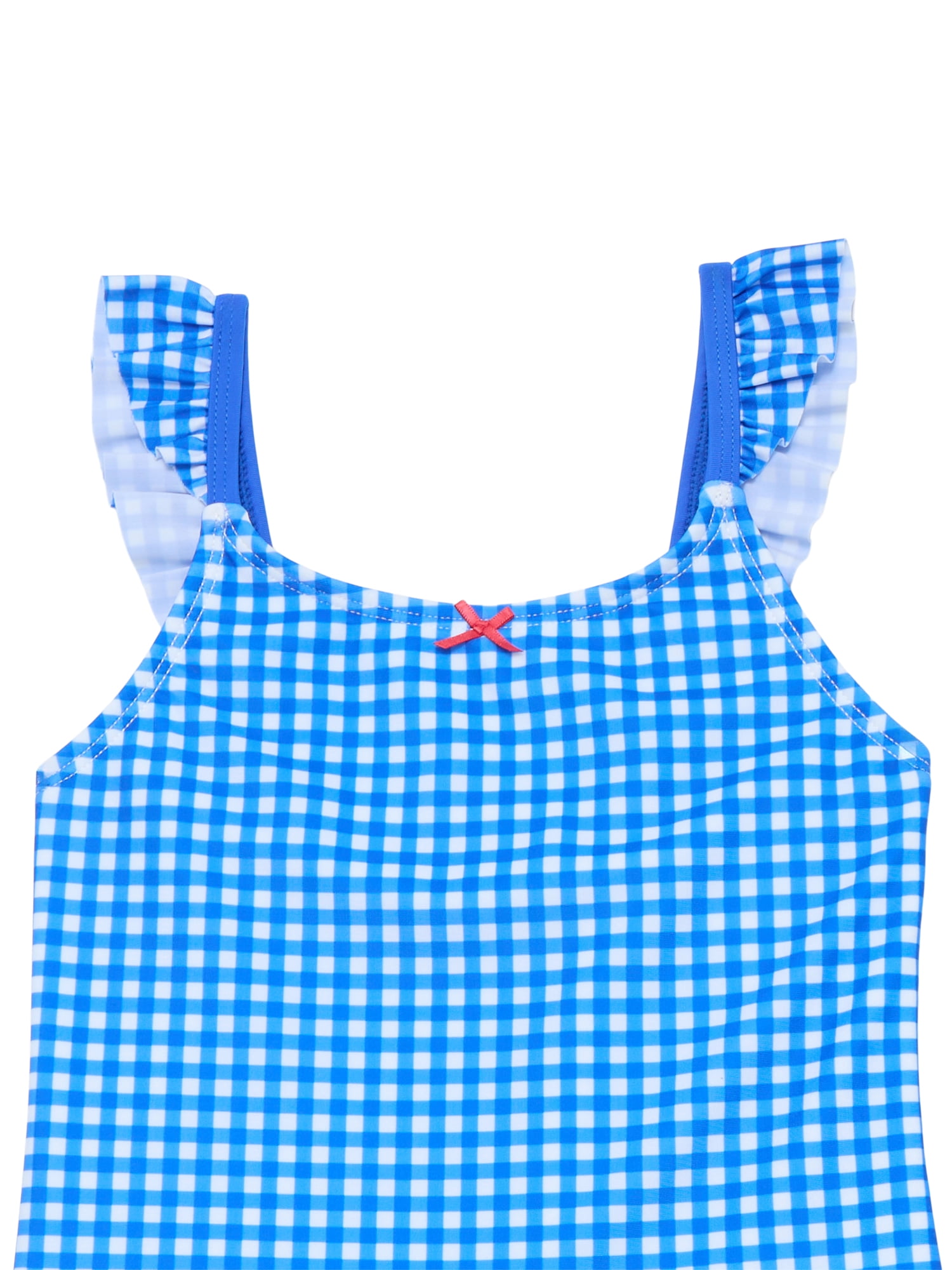 Wonder Nation Girls Ruffle Tankini Swimsuit, 2-Piece, Sizes 4-16