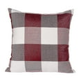 thumbnail image 2 of Set Of 2 Soft Decorative Pillowcases In Polyester Linen In A Vintage Check Pattern, 2 of 5