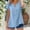 Blue, variant on ClodeEU Women's Embroidered Linen Blend V Neck Short Sleeve Top ,Solid Color Casual Blouse for Summer White,Womens Plus M