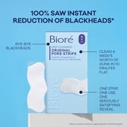 Biore Deep Cleansing Pore Strips, Original, Blackhead Remover Strips for Skin Care, Oil Free, 8 Ct