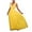 Yellow, variant on IROINNID Women's Summer New Large V-neck Dress Large Swing Dress A-Line Solid Color Dress
