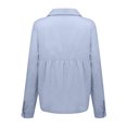 thumbnail image 5 of Camisa Blusa de mujer Camisa Moda Algodón Lino Transpirable Vacaciones en la playa (Azul XXXL) Cgtredaw Para estrenar, 5 of 5