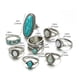 thumbnail image 3 of Anillos para mujer, regalos para mujer, conjunto de 8 piezas vintage para mujer, apilables por encima de los nudillos, anillo para mujer, 3 of 4