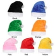 thumbnail image 3 of Plush Holiday Party Supplies Santa Hats Xmas Caps Merry Christmas Happy New Year GREEN, 3 of 8