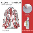 thumbnail image 5 of Paisley Gift Bookbag - Trendy Waterproof Backpack for School & Work, Durable Laptop Bag for College Students, Stylish Paisley Print for Women & Men, 5 of 6