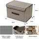 thumbnail image 5 of 3PCS Cajas De Almacenamiento Con Tapa Y Asa - Bolsa Almacenamiento Ropa Gran Organizador De Ropa Plegables De Tela No Tejida Cajones Organizadoras Para Closet Con Tapas Para Hogar Oficina Dormitorio, 5 of 7
