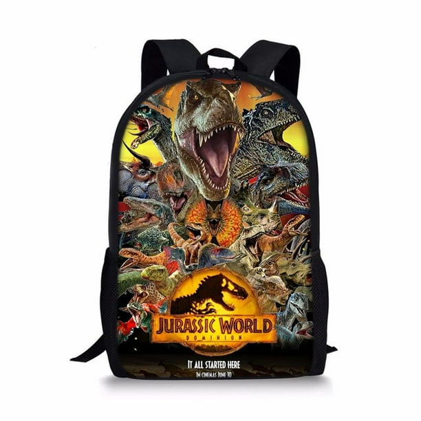 Mochila Para Niños Jurassic World Con Estampado De Dinosaurios , Nueva Bolsa De Lápices Y Niñas