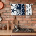thumbnail image 4 of Nautical Towels,Ocean Animal Hand Towels for Bathroom,Beach Kitchen Towels,Coastal Kitchen Towels,Tea Towels for Kitchen,Navy Blue Towels 18 x 26 Inch Set of 4, 4 of 6