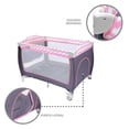 thumbnail image 4 of KIDDOS, Cuna Corral 3 en 1, plegable, color rosa, 4 of 6