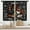 Black Coffee, variant on Laundry Room Curtains 27.5W x 39L Inch Rustic Farmhouse Wash Dry Fold Repeat Wood Wooden Country Rod Pocket Short Cafe Small Window Treatment Drapes Decor 2 Panels