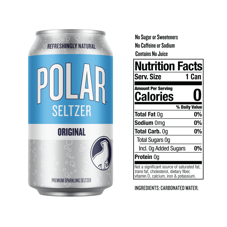 Polar Seltzer Original Sparkling Water, 12 fl oz, 18 Pack photo 2