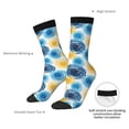 thumbnail image 4 of KLL Circular Print Cool Socks Men's Women's Crew Socks Funny Crazy Novelty Stockings, 4 of 6