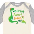 thumbnail image 4 of Inktastic My Great Aunt Loves Me Boys Long Sleeve Baby Bodysuit, 4 of 5