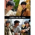 thumbnail image 7 of Kukuzhu Newsboy Cap for Men, Irish Newsies Hat Classic 8 Panel Wool Blend for Old Man Cabbie Driving, 7 of 7