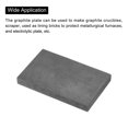 thumbnail image 4 of Graphite Block Ingot Rectangle Graphite Electrode Plate 76.5x47.5x8mm for Melting Casting, Electrolysis, Pack of 2, 4 of 5