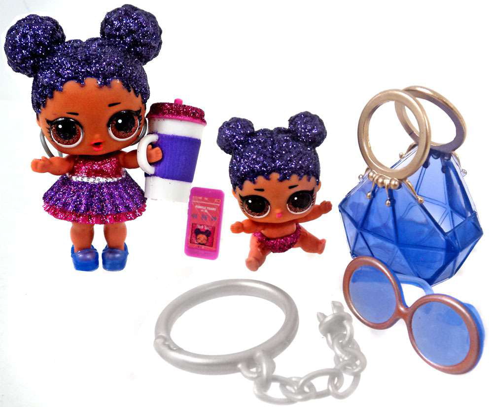 LOL Surprise LIMITED EDITION Purple Queen with Little Sister Figure [No