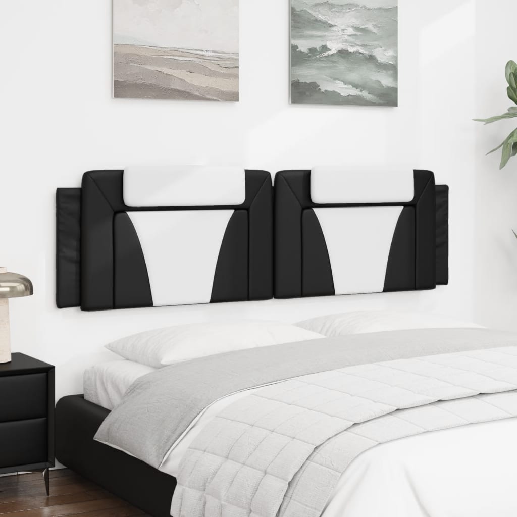 vidaXL Headboard Cushion Black and White