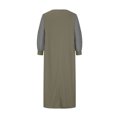 thumbnail image 5 of Women's Loose Ethnic Style Muslim Dress Pullover Long Sleeve Round Neck Swing Dresses Navy,5XL, 5 of 6