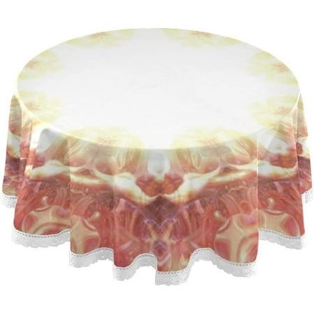 

Round Table Cloth 000 Mandala Pattern Cotton Line Table Cover Nordic Twill Tablecloth Washable Dining Decorative for Holiday Home Christmas Party Picnic 28