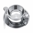 thumbnail image 4 of Double Wall Coffee Cup, Stainless Steel Double Wall Insulated Design Steel Coffee Cup, For Coffee, Latte, Espresso Cappuccino, Hot Cocoa, Milk, 4 of 8