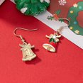 thumbnail image 3 of Pair of stud Christmas minimalist bell Christmas tree earrings Xmas, 3 of 4