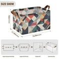 thumbnail image 7 of Yayeee Foldable Storage Basket for Shelves with Handles Waterproof Cloth Bins, Geometric Pattern, 7 of 7