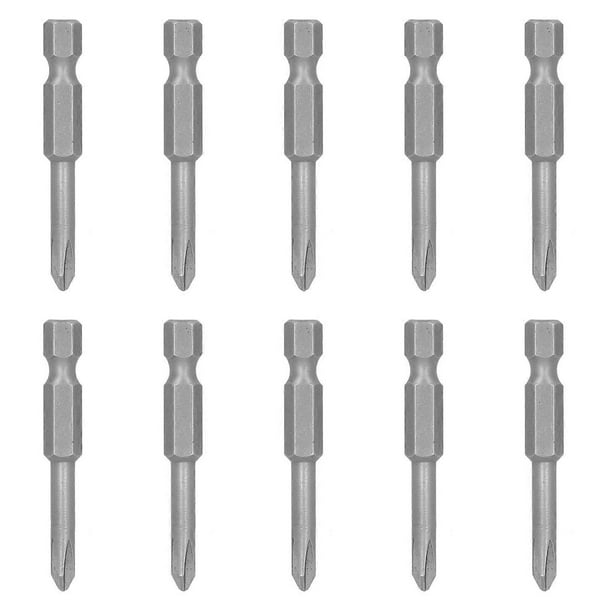 10Pcs Cross Screwdriver Bit Set with Magnetic Electric S2 Alloy Steel Hardware Tools 4mm