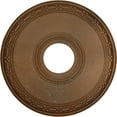 thumbnail image 3 of Ekena Millwork 16 1/2"OD x 3 7/8"ID x 1 1/2"P Medea Ceiling Medallion (Fits Canopies up to 5 3/8"), Hand-Painted Copper Green Patina, 3 of 5