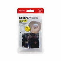 Wrap-It Stick 'Em Small Plastic Hook and Loop Fastener 0.75 in. L 50 pk