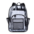 thumbnail image 1 of Moda Mujer Mochila transparente Estudiantes Estilo preppy Mochilas grandes (Negro) Likrtyny  Para estrenar, 1 of 8