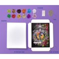 thumbnail image 2 of Kit de manualidades Kitfix Sequin Art Jaula de pájaros morada 27 x 36 cm, 2 of 8
