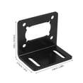 thumbnail image 2 of Raindrops Black Steel Motor Mount Bracket Stable Gear Motor Holder for Easy Installation and Versatile Use, 2 of 8