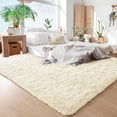 thumbnail image 2 of Nefoso Shag Area Rug, 9ft x 12ft Soft Fluffy Area Rugs for Living Room Bedroom Decor Carpet, Light Yellow, 2 of 10