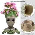 thumbnail image 2 of Abomet Maceta Groot Maceta Baby Groot Maceta suculenta de 6 * 4 pulgadas para plantas de interior Decoración de jardín Portalápices Groot de escritorio para niños Regalos de juguetes, 2 of 7