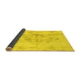 thumbnail image 2 of Ahgly Company Indoor Square Abstract Yellow Modern Area Rugs, 5' Square, 2 of 4