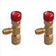 thumbnail image 1 of 2X Válvula de CA R22 R410 Junta de Llenado de 1/4 Pulgada Válvula de Refrigerante de A/C Reparación de Aire Acondicionado y Adaptador de Seguridad de Fluoruro A, 1 of 5